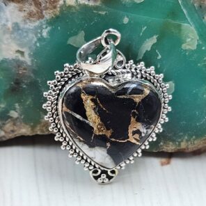 White Buffalo Turquoise 1" 925 Sterling Silver Pendant (REXT99-43)