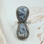 Dendratic Agate 925 Sterling Silver Ring (RS23-160)
