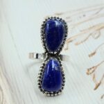 Lapis Lazuli 925 Sterling Silver Ring (RS23-162)