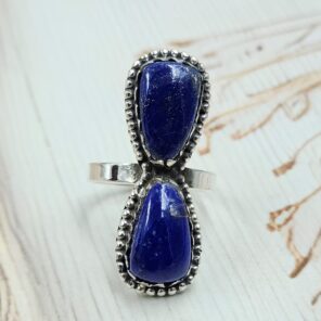Lapis Lazuli 925 Sterling Silver Ring (RS23-162)