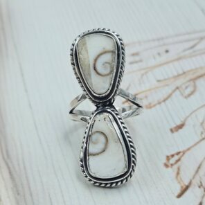 Shiva Eye Shell 925 Sterling Silver Ring (RS23-174)