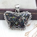 Aurora Opal Doublet 925 Sterling Silver Pendant (RS7-344)