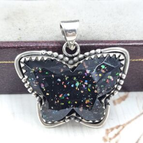 Aurora Opal Doublet 925 Sterling Silver Pendant (RS7-345)