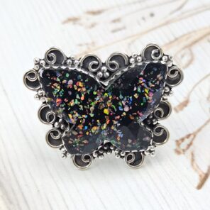 Aurora Opal Doublet 925 Sterling Silver Ring (RS7-341)