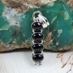 Black Onyx 1.25" 925 Sterling Silver Pendant (REXT20-194)