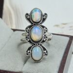 Ethiopian Opal 925 Sterling Silver Ring (REXT17-52)