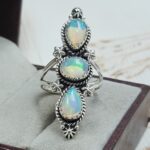 Ethiopian Opal 925 Sterling Silver Ring (REXT17-65)