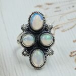Ethiopian Opal 925 Sterling Silver Ring (REXT17-77)