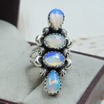 Ethiopian Opal 925 Sterling Silver Ring (REXT17-64)