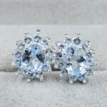Blue Topaz 925 Sterling Silver Stud Earring (REXT104-20)