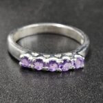 Amethyst 925 Sterling Silver Ring (REXT9-37)