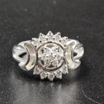 Moissanite Diamond Jewelry 925 Sterling Silver Ring (REXT9-1)