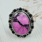Cherry Blossom Turquoise Size US 6 925 Sterling Silver Ring (RS19-168)
