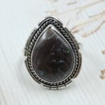Boulder Opal Size US 10 925 Sterling Silver Ring (REXT59-28)