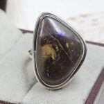 Boulder Opal Size US 9 925 Sterling Silver Ring (REXT59-20)