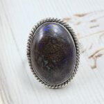 Boulder Opal Size US 11 925 Sterling Silver Ring (REXT59-34)