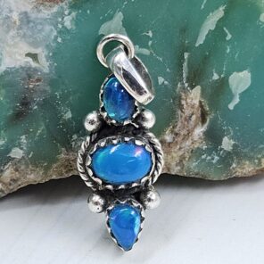 Paraiba Opal 925 Sterling Silver Pendant (REXT78-72)