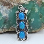 Paraiba Opal 925 Sterling Silver Pendant (REXT78-68)