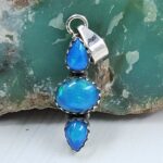 Paraiba Opal 925 Sterling Silver Pendant (REXT78-66)