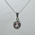 Morganite 925 Sterling Silver Penadnt (REXT36-165)