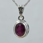 Ruby 925 Sterling Silver Pendant (REXT126-43)