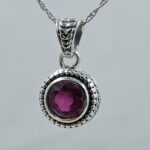 Ruby 925 Sterling Silver Pendant (REXT126-45)