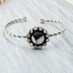 White Buffalo Turquoise 925 Sterling Silver Bracelet  (REXT126-53)