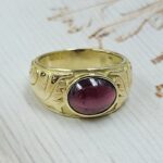 Red Onyx Brass Ring (BR13-3)