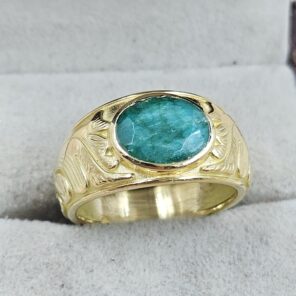 Emerald Brass Ring (BR13-9)
