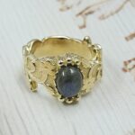 Labradorite Brass Ring (BR12-8)