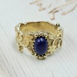 Lapis Lazuli Brass Ring (BR12-5)