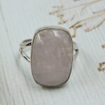 Rose Quartz 925 Sterling Silver Ring (REXT50-109)