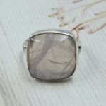 Rose Quartz 925 Sterling Silver Ring (REXT50-108)