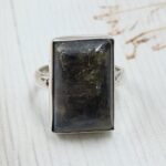 Labradorite Size US 7 925 Sterling Silver Ring (REXT50-77)