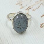Labradorite Size US 9 925 Sterling Silver Ring (REXT50-86)