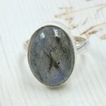 Labradorite Size US 8 925 Sterling Silver Ring (REXT50-80)