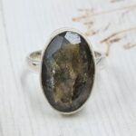 Labradorite Size US 8 925 Sterling Silver Ring (REXT50-79)