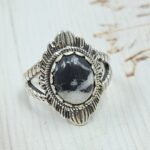 White Buffalo Turquoise 925 Sterling Silver Ring (REXT78-64)