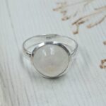 Rainbow Moonstone 925 Sterling Silver Ring (REXT50-100)