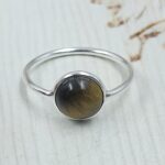 Tiger's Eye 925 Sterling Silver Ring (REXT99-85)