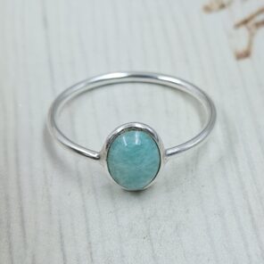 Amazonite 925 Sterling Silver Ring (REXT99-98)