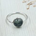 Moss Agate 925 Sterling Silver Ring (REXT99-90)
