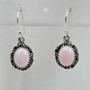 Pink Queen Conch 1.5" 925 Sterling Silver Earring (REXT115-226)