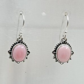 Pink Queen Conch 1.5" 925 Sterling Silver Earring (REXT115-224)