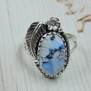 Golden Hills Turquoise Size US 9 925 Sterling Silver Ring (REXT114-295)