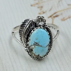 Golden Hills Turquoise Size US 10 925 Sterling Silver Ring (REXT114-287)