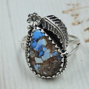 Golden Hills Turquoise Size US 9 925 Sterling Silver Ring (REXT114-298)