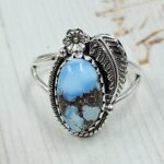Golden Hills Turquoise Size US 9 925 Sterling Silver Ring (REXT114-292)