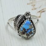 Golden Hills Turquoise Size US 10 925 Sterling Silver Ring (REXT114-289)