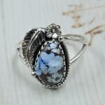 Golden Hills Turquoise Size US 10 925 Sterling Silver Ring (REXT114-288)